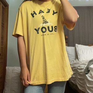 Over sized “yeah buoy” tee